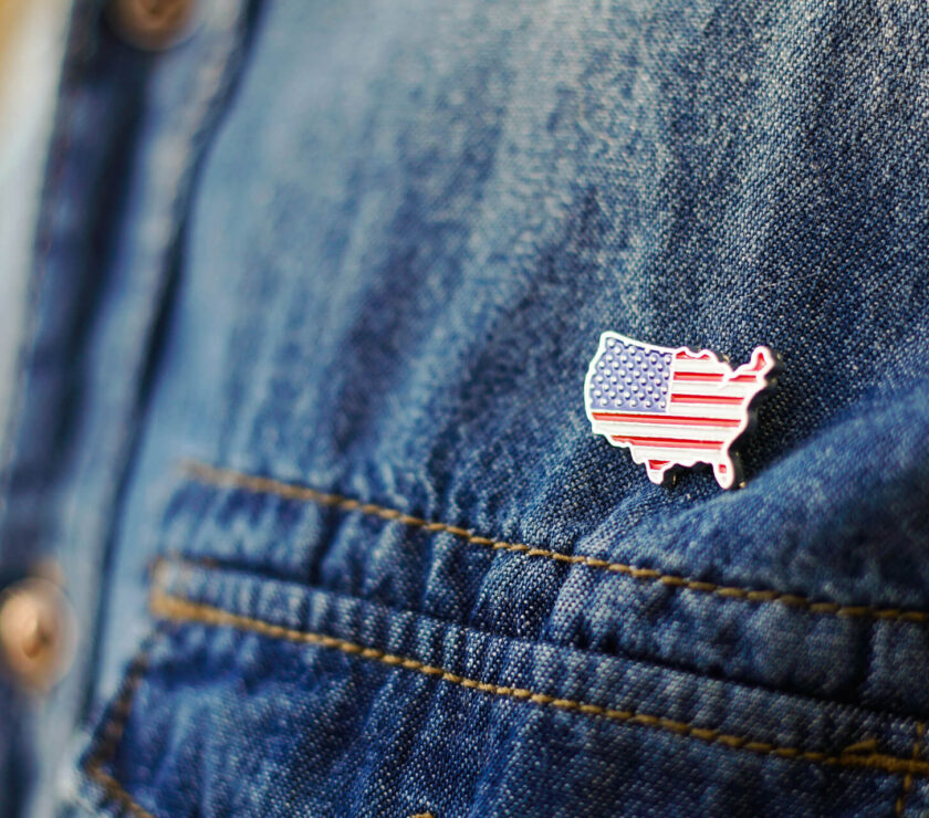 United States Lapel Pin For Employee Morale